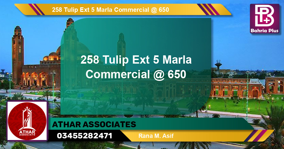 Commercial Plot for Sale in Bahria Town, Lahore - (BP-138345)