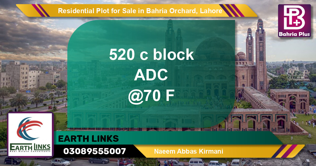 Residential Plot for Sale in Bahria Orchard, Lahore - (BP-138374)