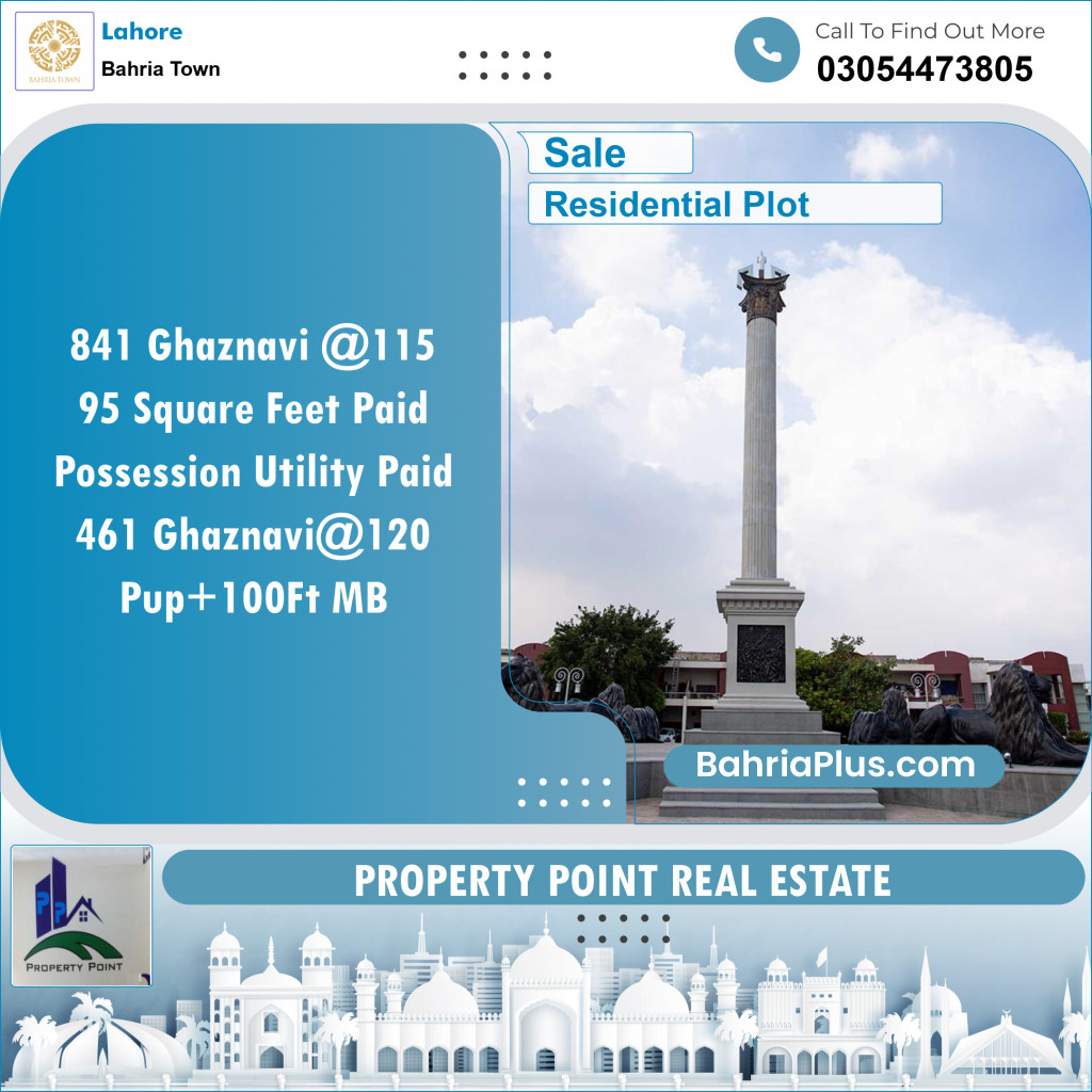 Residential Plot for Sale in Bahria Town, Lahore - (BP-138493)