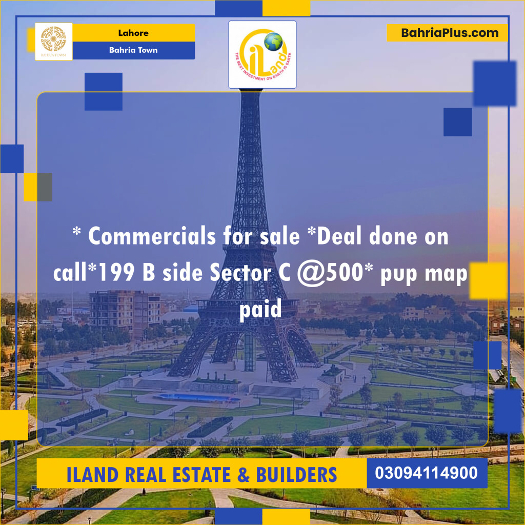 Commercial Plot for Sale in Bahria Town, Lahore - (BP-138683)