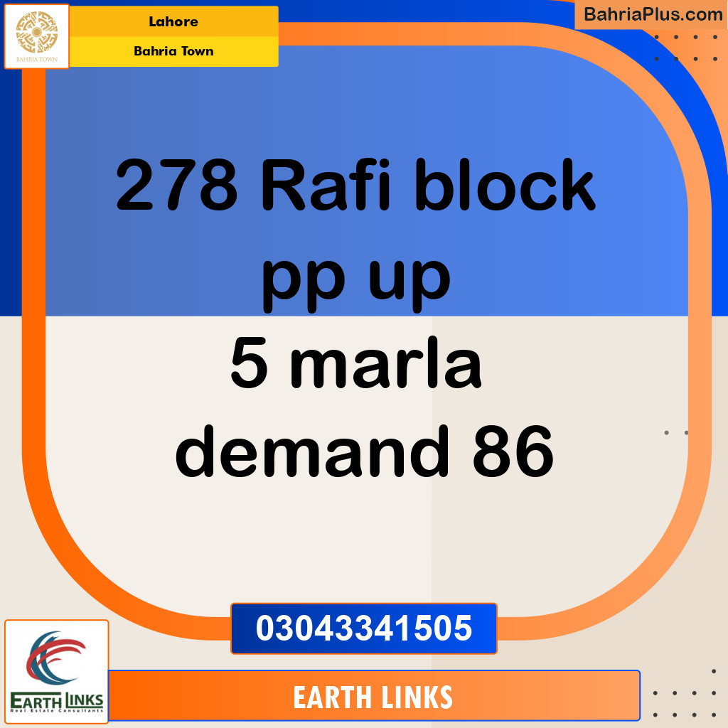 Residential Plot for Sale in Bahria Town, Lahore - (BP-138704)