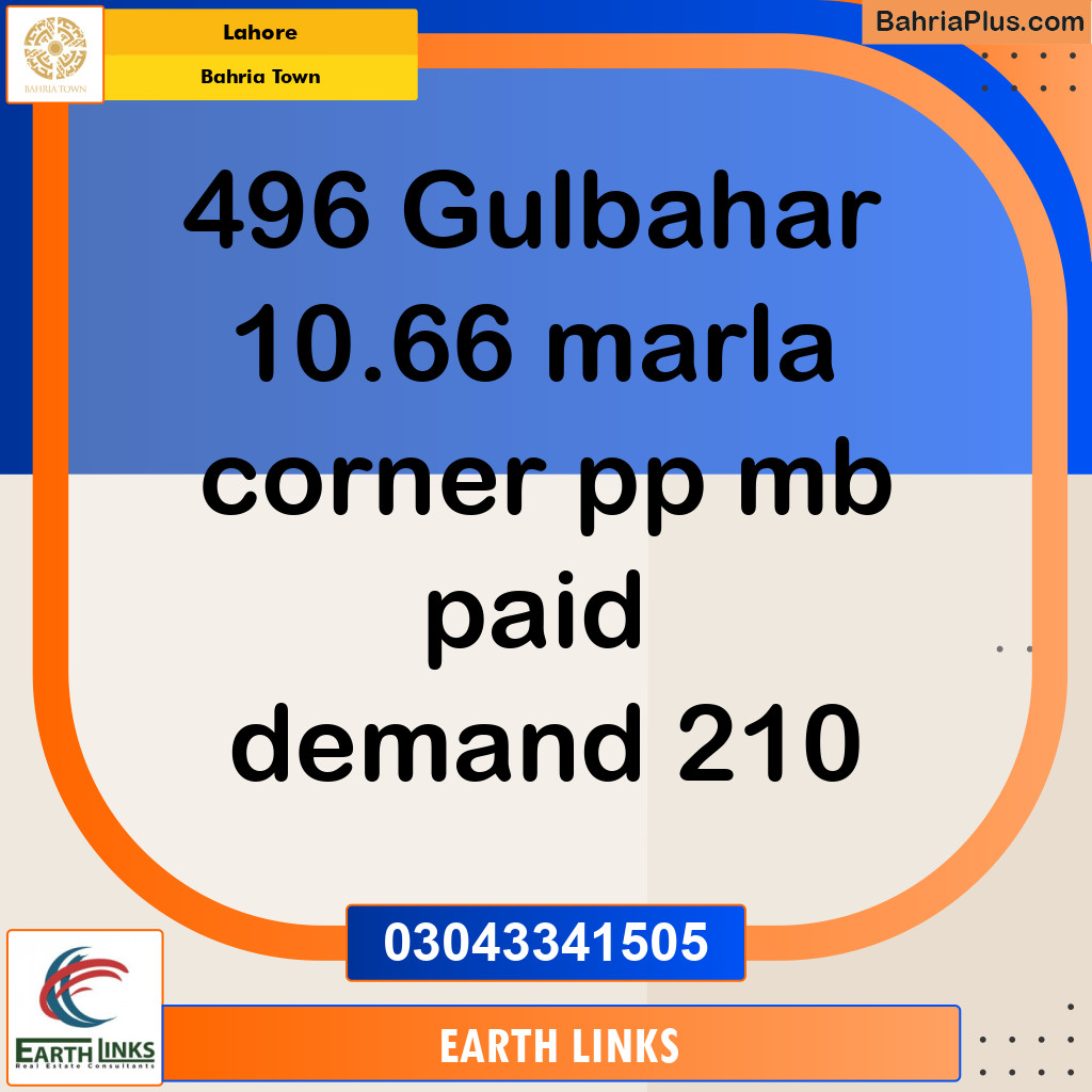 Residential Plot for Sale in Bahria Town, Lahore - (BP-138706)