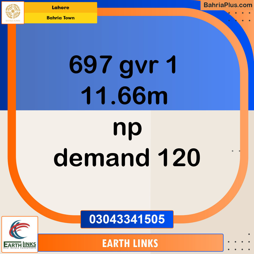 Residential Plot for Sale in Bahria Town, Lahore - (BP-138709)