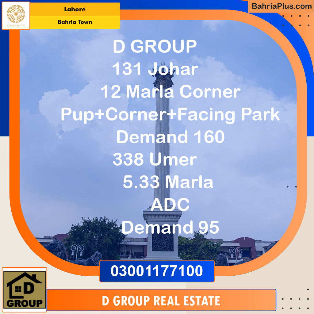 Residential Plot for Sale in Bahria Town, Lahore - (BP-138743)
