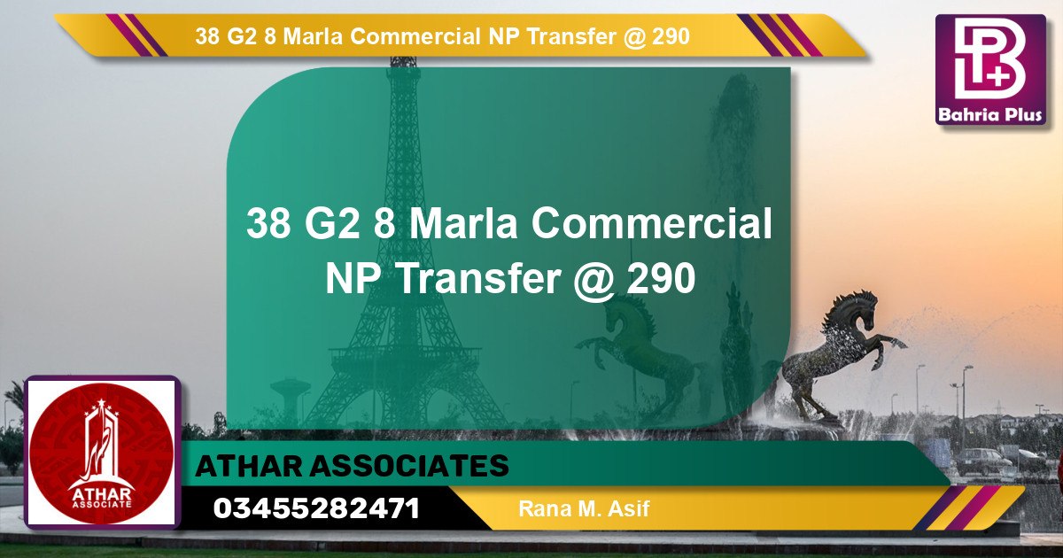 Commercial Plot for Sale in Phase 4 - G2 Block - Bahria Orchard, Lahore - (BP-138951)