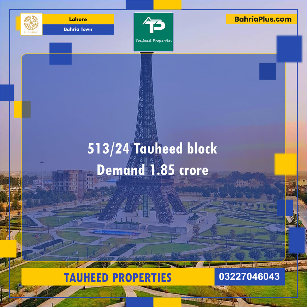 Residential Plot for Sale in Bahria Town, Lahore - (BP-138984)