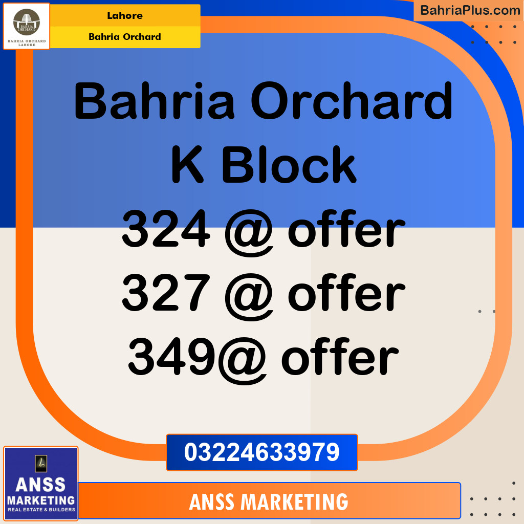 Residential Plot for Sale in Bahria Orchard, Lahore - (BP-139043)