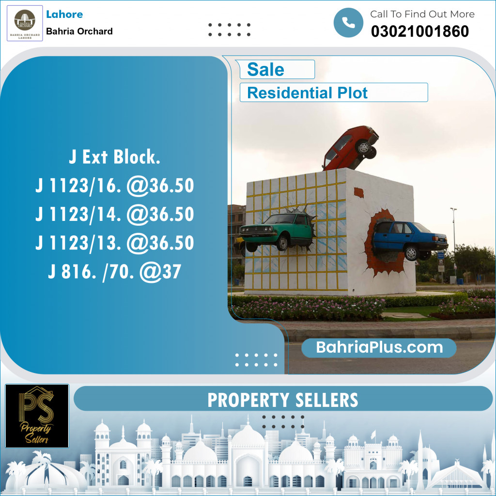 Residential Plot for Sale in Bahria Orchard, Lahore - (BP-139260)