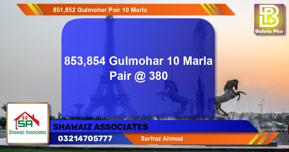 Residential Plot for Sale in Sector C - Gulmohar Block -  Bahria Town, Lahore - (BP-139422)