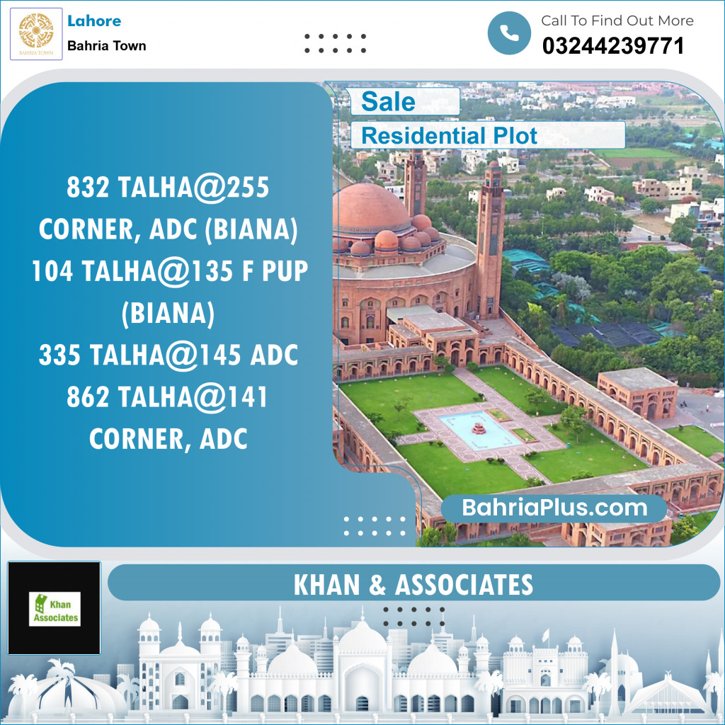 Residential Plot for Sale in Bahria Town, Lahore - (BP-139475)