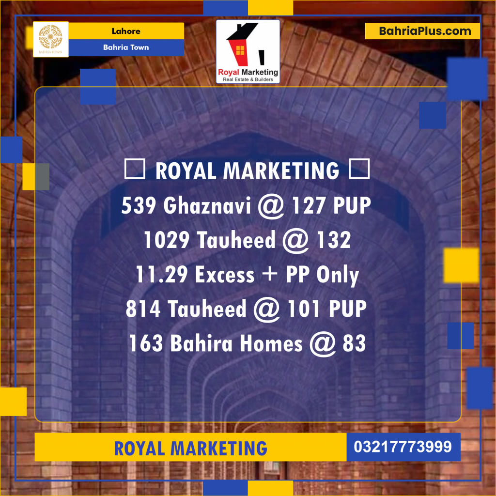 Residential Plot for Sale in Bahria Town, Lahore - (BP-139503)