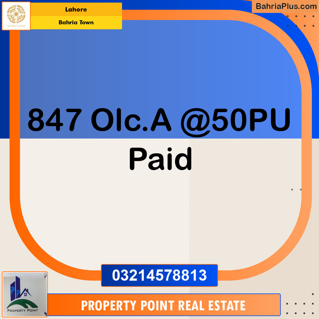 Residential Plot for Sale in Bahria Town, Lahore - (BP-139517)