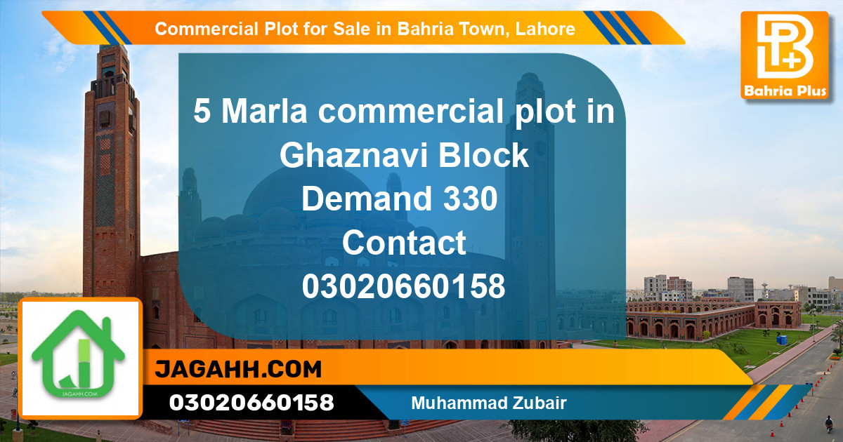Commercial Plot for Sale in Bahria Town, Lahore - (BP-139541)