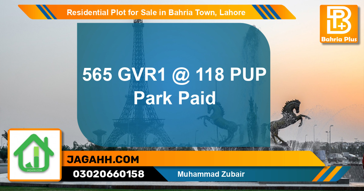 Residential Plot for Sale in Bahria Town, Lahore - (BP-139543)