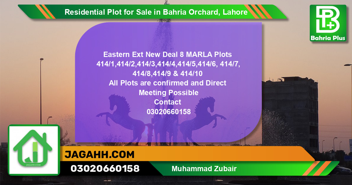 Residential Plot for Sale in Bahria Orchard, Lahore - (BP-139561)