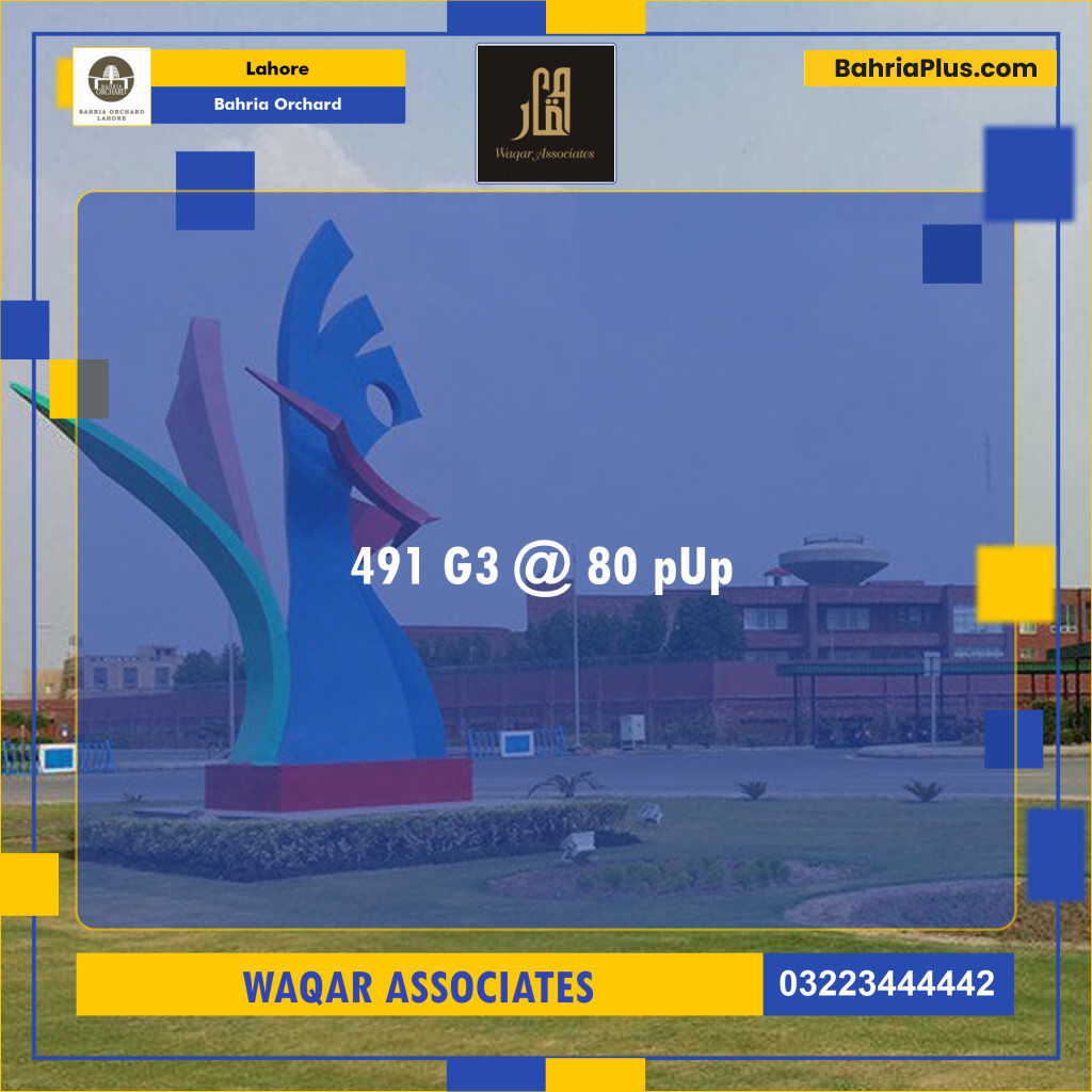 Residential Plot for Sale in Bahria Orchard, Lahore - (BP-139596)