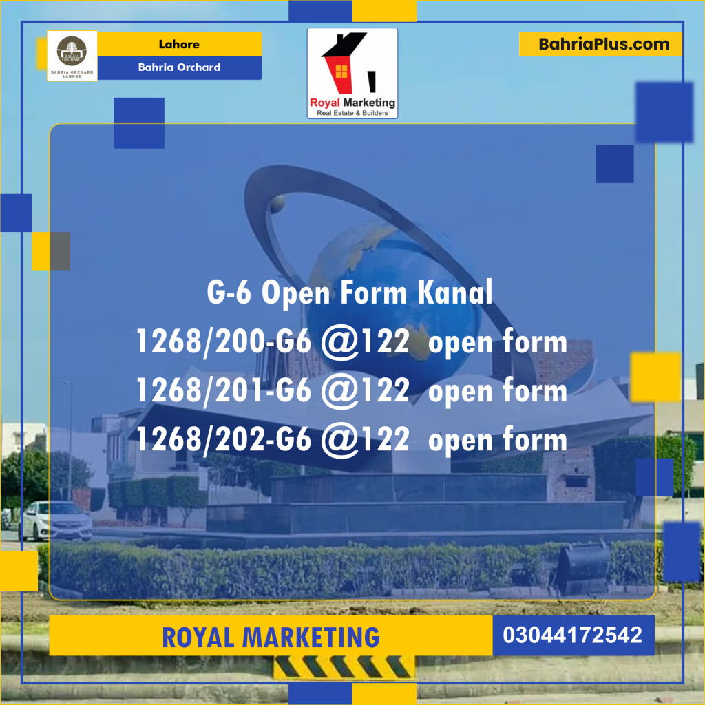 Residential Plot for Sale in Bahria Orchard, Lahore - (BP-139733)