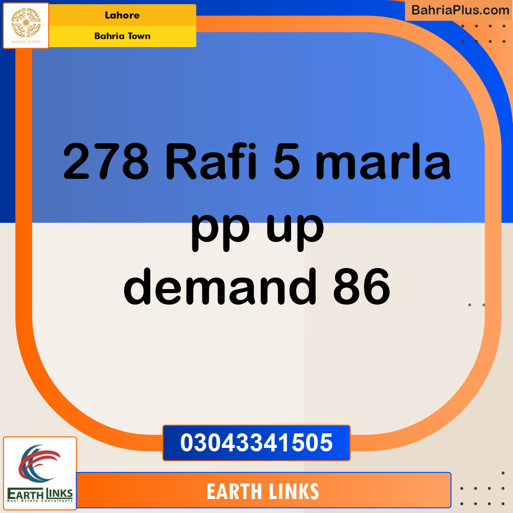 Residential Plot for Sale in Bahria Town, Lahore - (BP-139761)