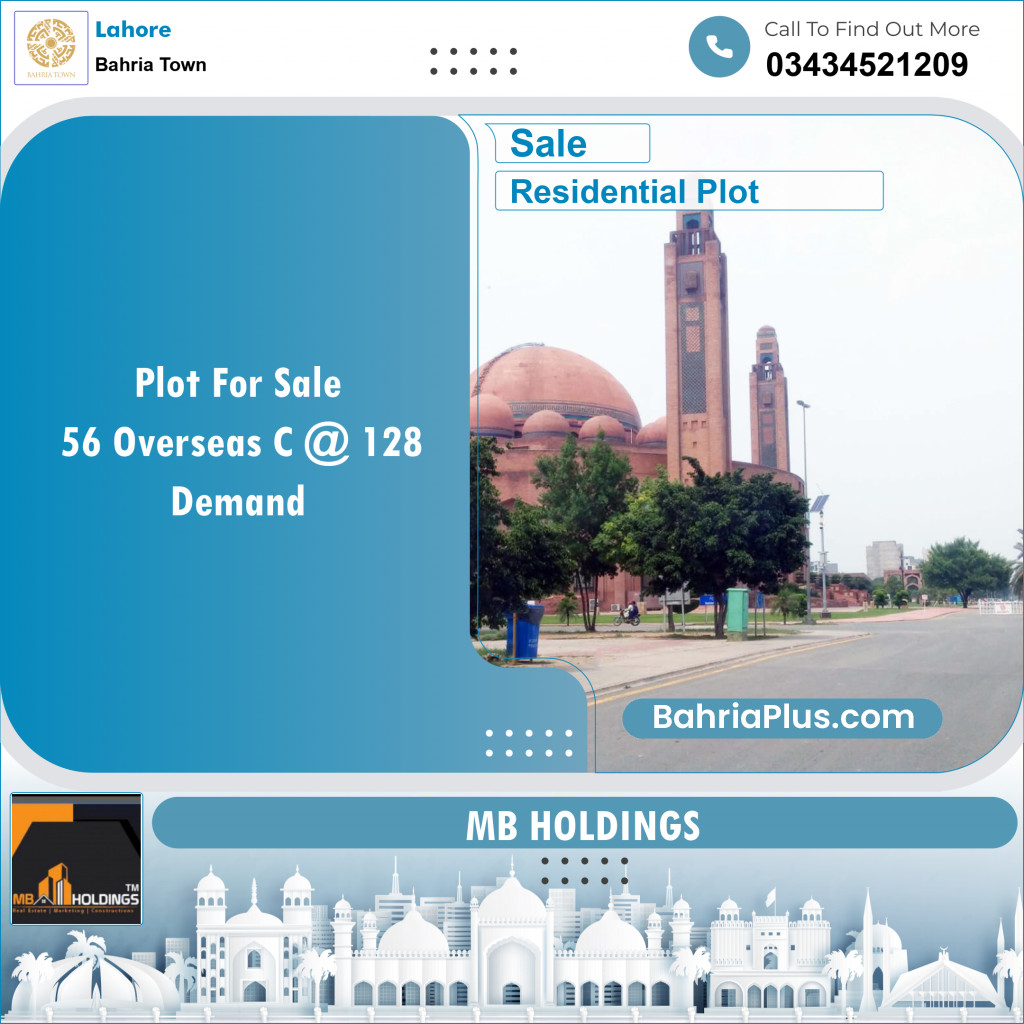 Residential Plot for Sale in Bahria Town, Lahore - (BP-139777)