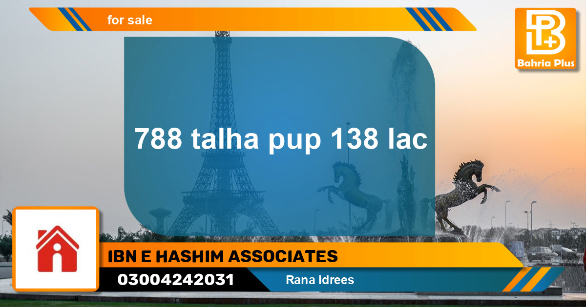 Residential Plot for Sale in Bahria Town, Lahore - (BP-139786)