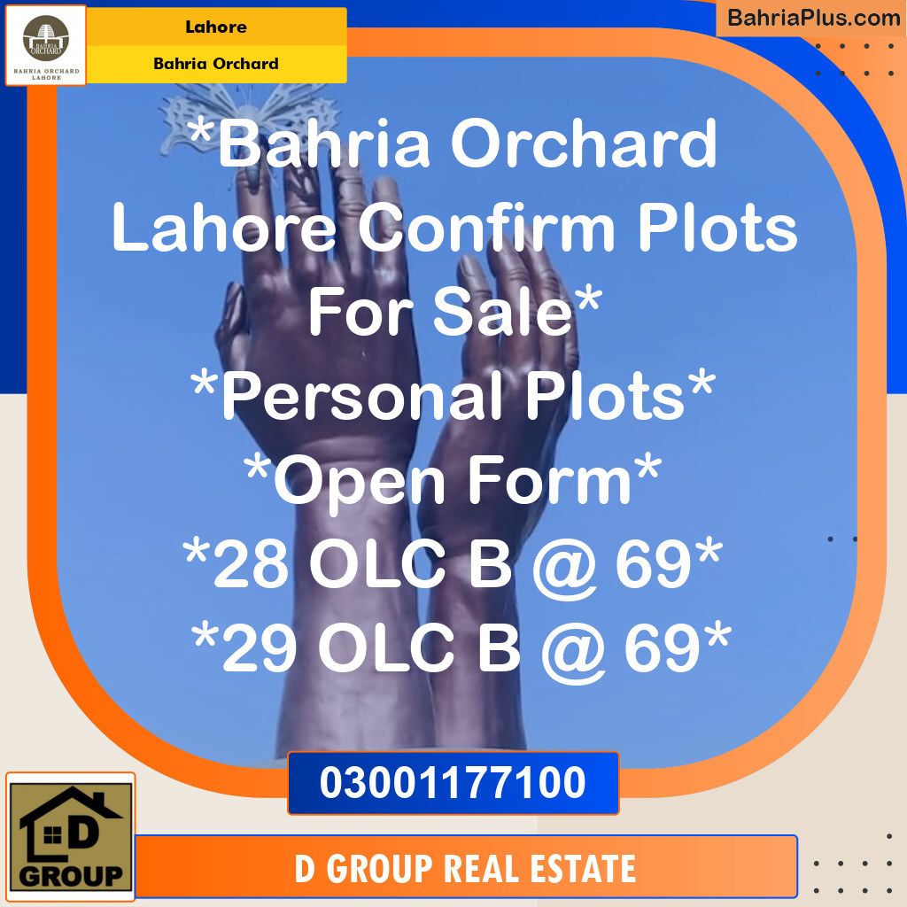 Residential Plot for Sale in Bahria Orchard, Lahore - (BP-139825)