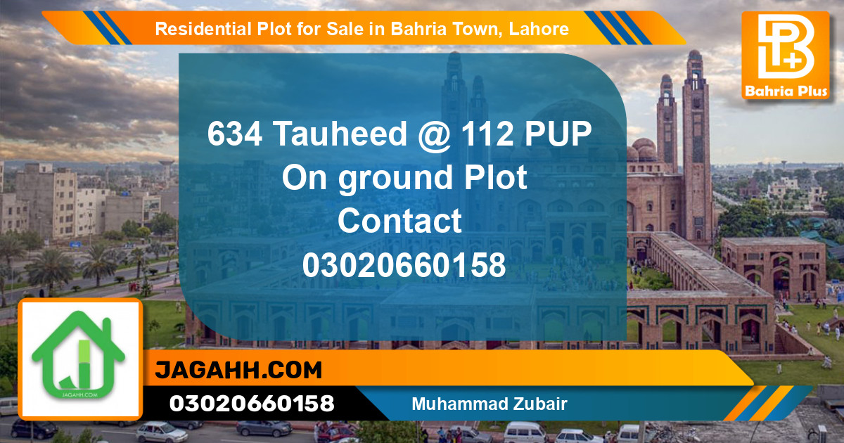 Residential Plot for Sale in Bahria Town, Lahore - (BP-139834)