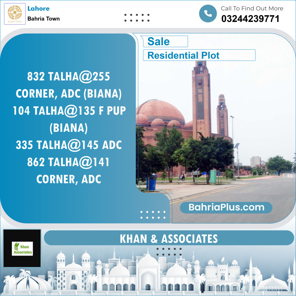 Residential Plot for Sale in Bahria Town, Lahore - (BP-139853)