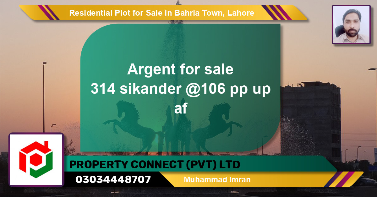 Residential Plot for Sale in Bahria Town, Lahore - (BP-140030)