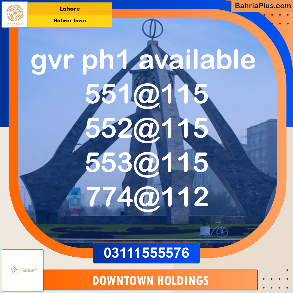 Residential Plot for Sale in Bahria Town, Lahore - (BP-140069)