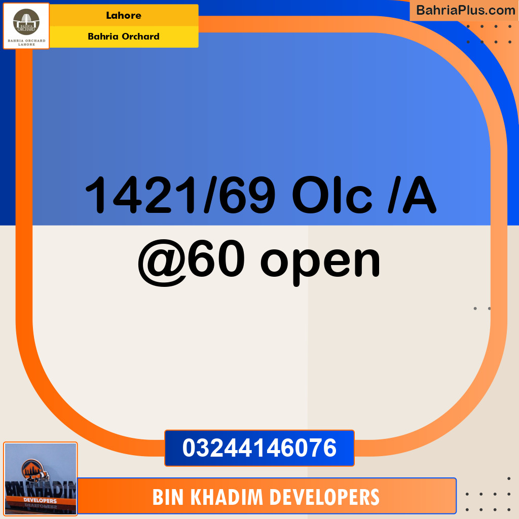 Residential Plot for Sale in Bahria Orchard, Lahore - (BP-140089)