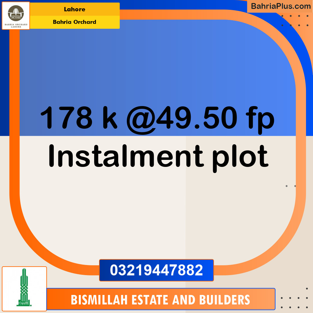 Residential Plot for Sale in Bahria Orchard, Lahore - (BP-140090)