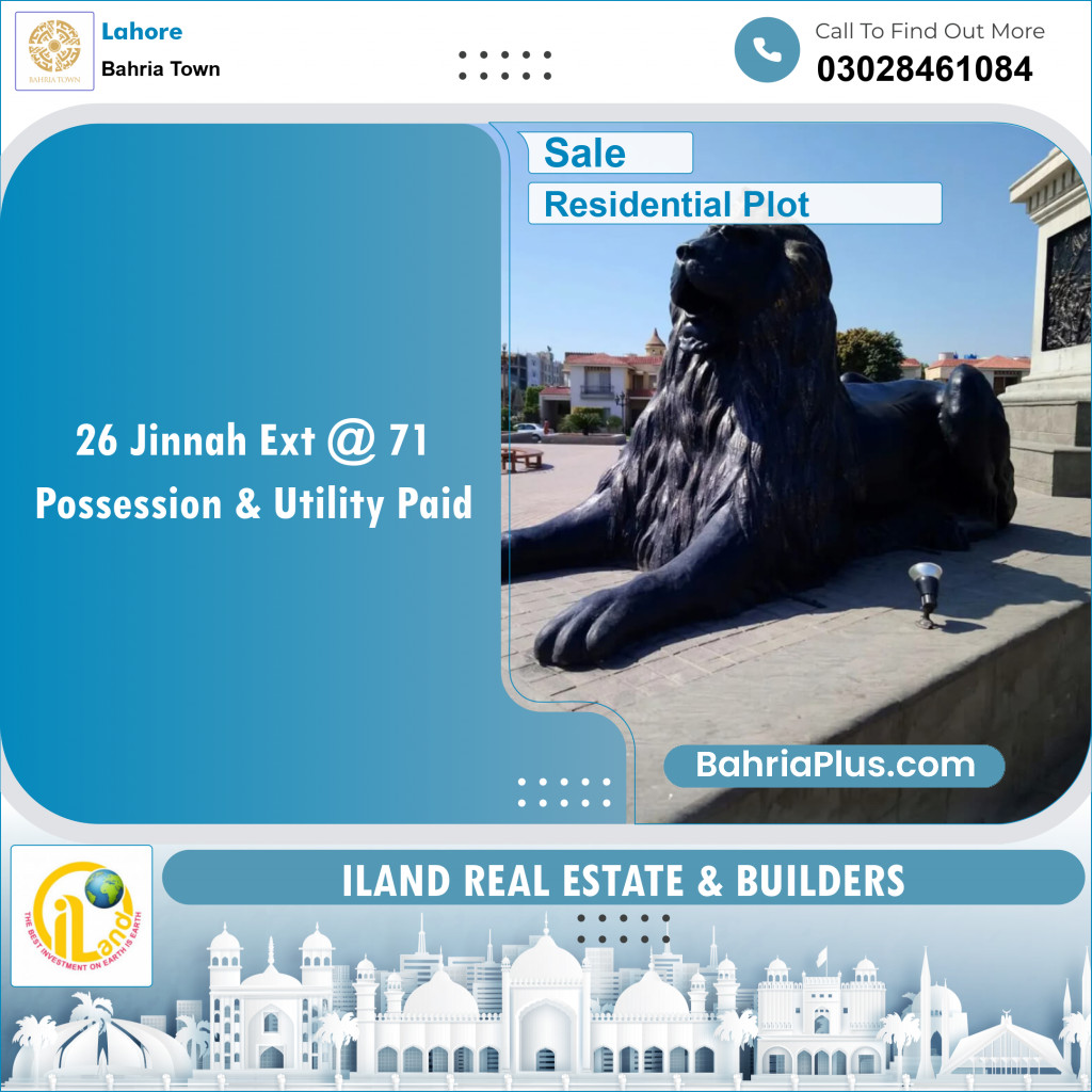 Residential Plot for Sale in Bahria Town, Lahore - (BP-140146)