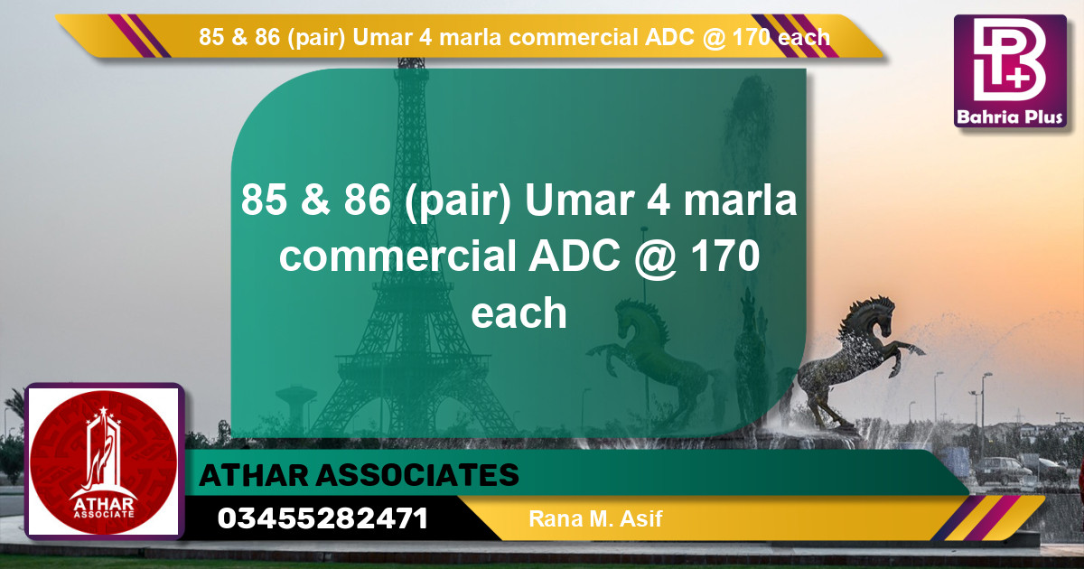 Commercial Plot for Sale in Bahria Town, Lahore - (BP-140207)