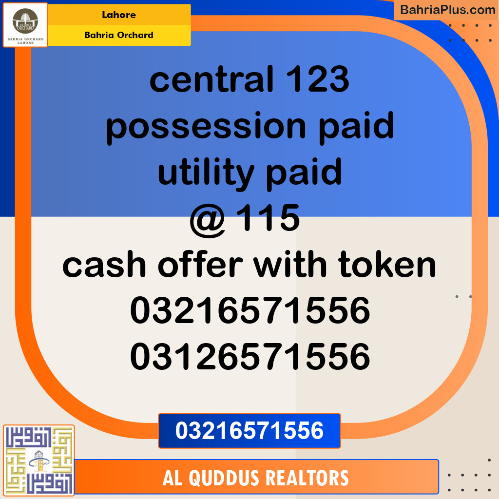 Residential Plot for Sale in Bahria Orchard, Lahore - (BP-140318)