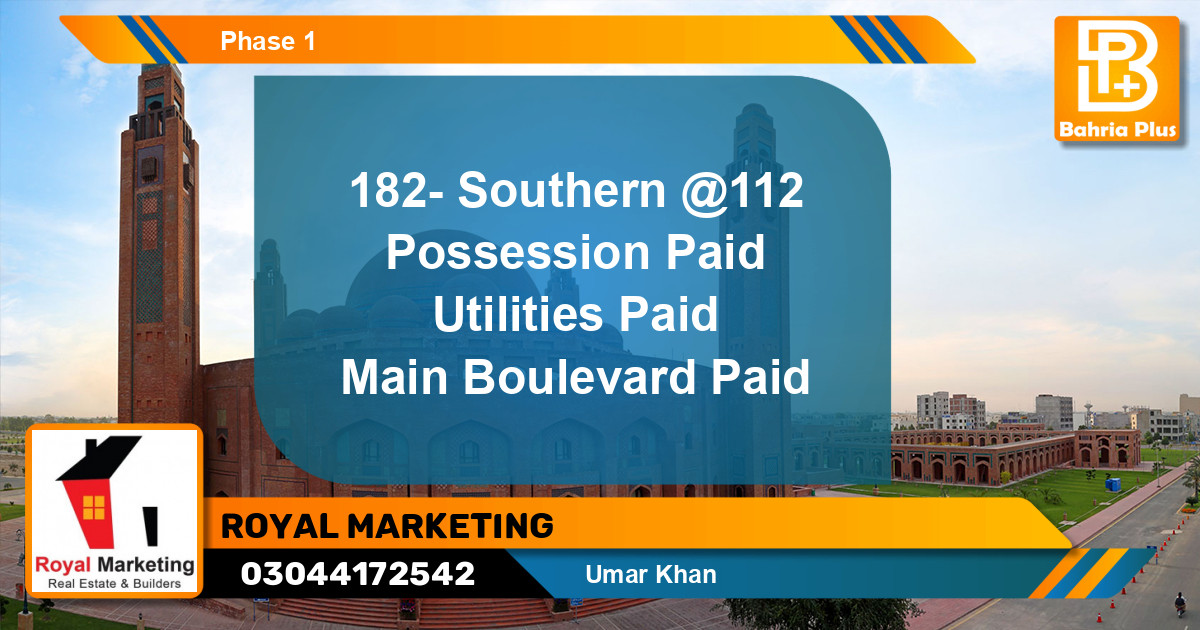 Residential Plot for Sale in Bahria Orchard, Lahore - (BP-140428)