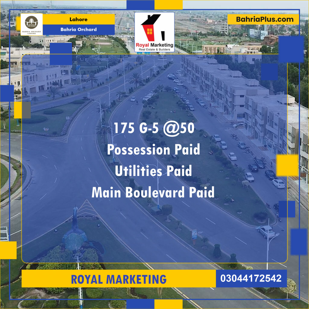 Residential Plot for Sale in Bahria Orchard, Lahore - (BP-140452)