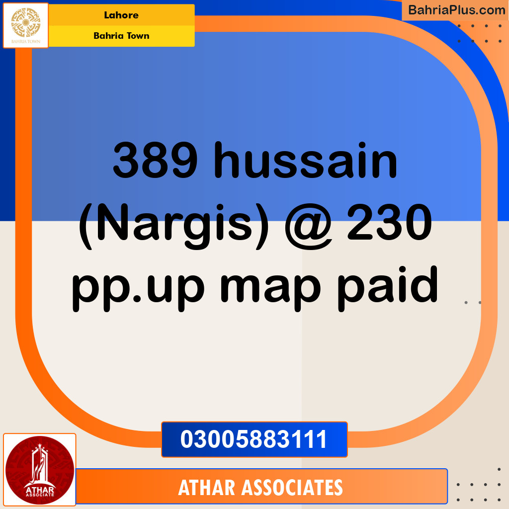 Residential Plot for Sale in Bahria Town, Lahore - (BP-140646)