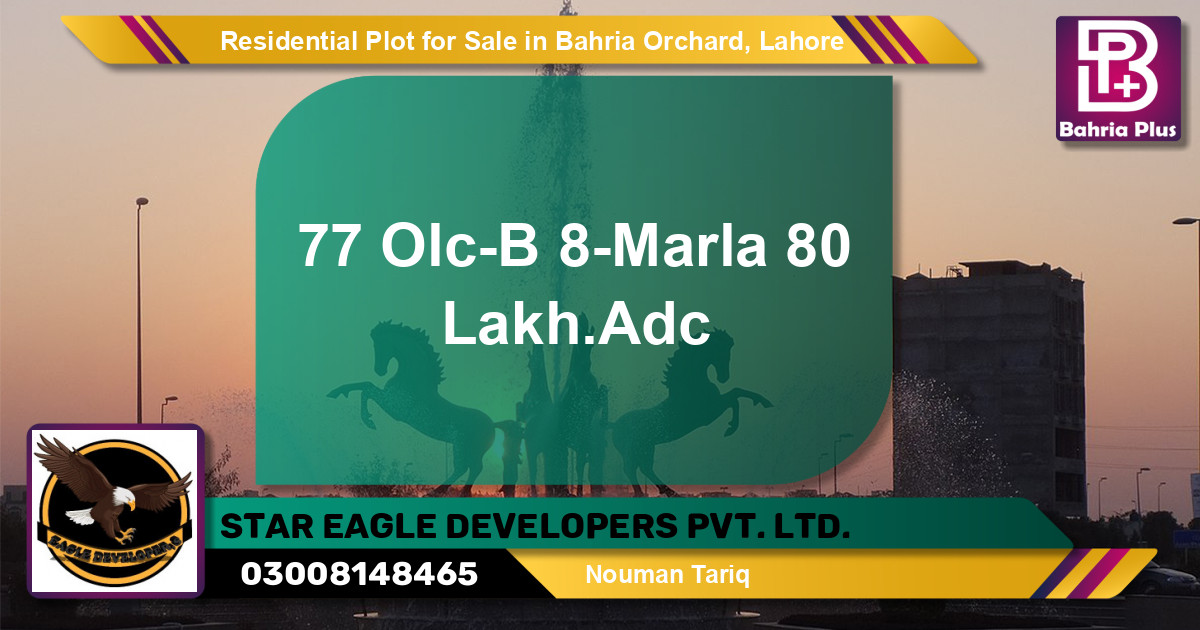 Residential Plot for Sale in Bahria Orchard, Lahore - (BP-140703)