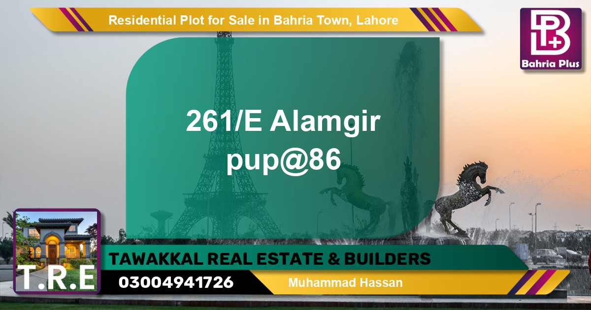 Residential Plot for Sale in Bahria Town, Lahore - (BP-140723)