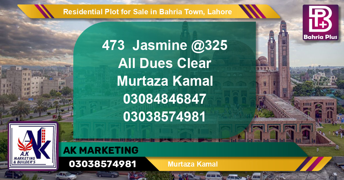 Residential Plot for Sale in Bahria Town, Lahore - (BP-140845)