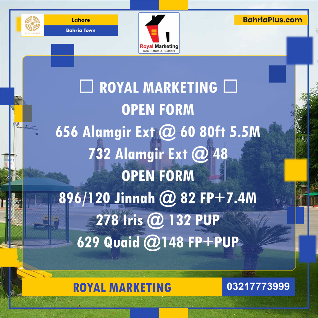 Residential Plot for Sale in Bahria Town, Lahore - (BP-141092)