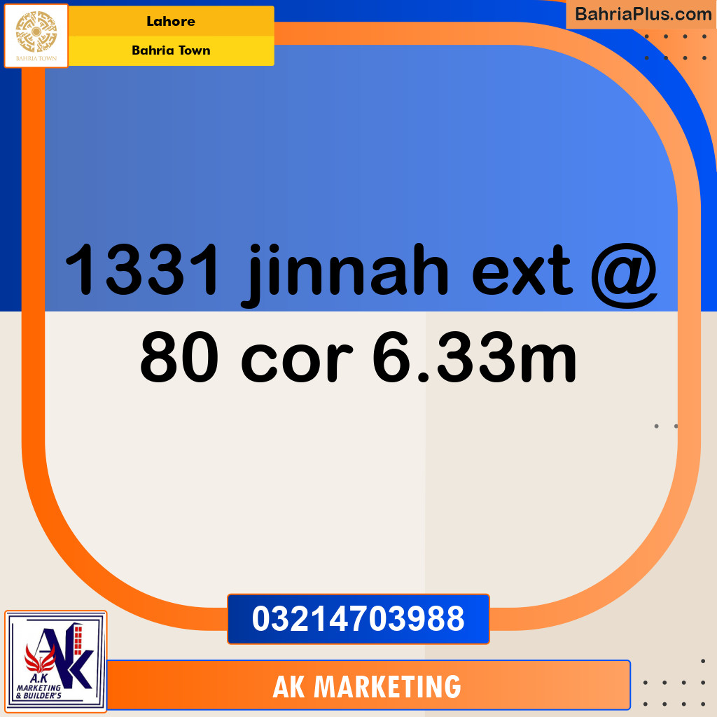 Residential Plot for Sale in Bahria Town, Lahore - (BP-141276)