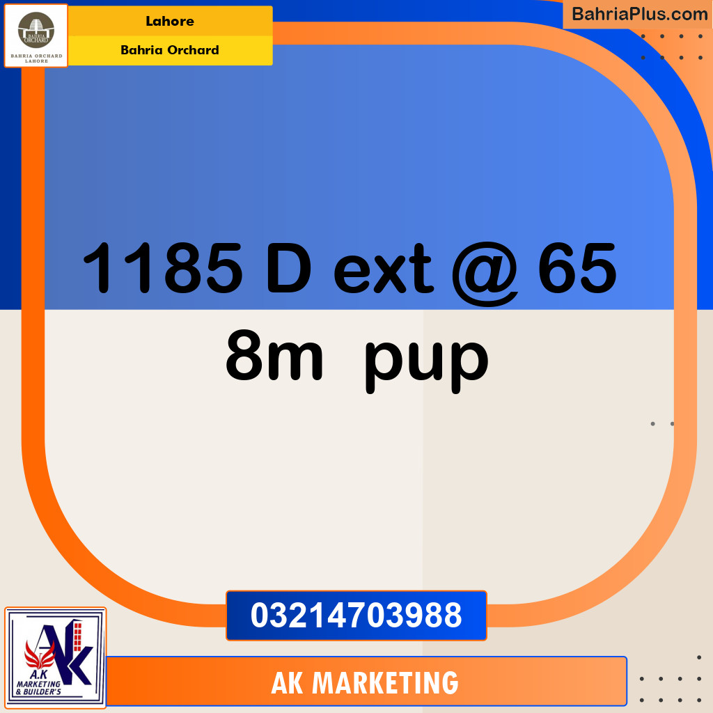 Residential Plot for Sale in Bahria Orchard, Lahore - (BP-141280)