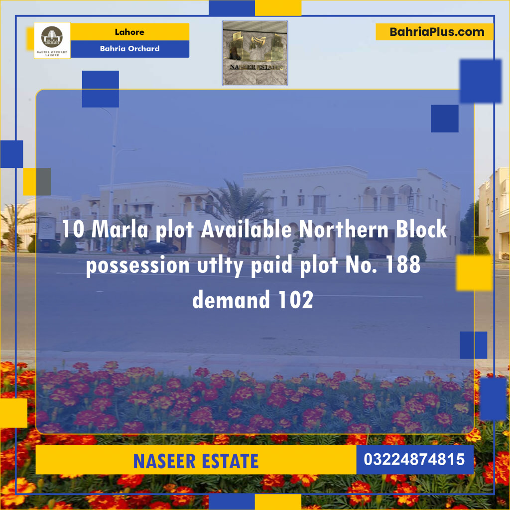 Residential Plot for Sale in Bahria Orchard, Lahore - (BP-141308)