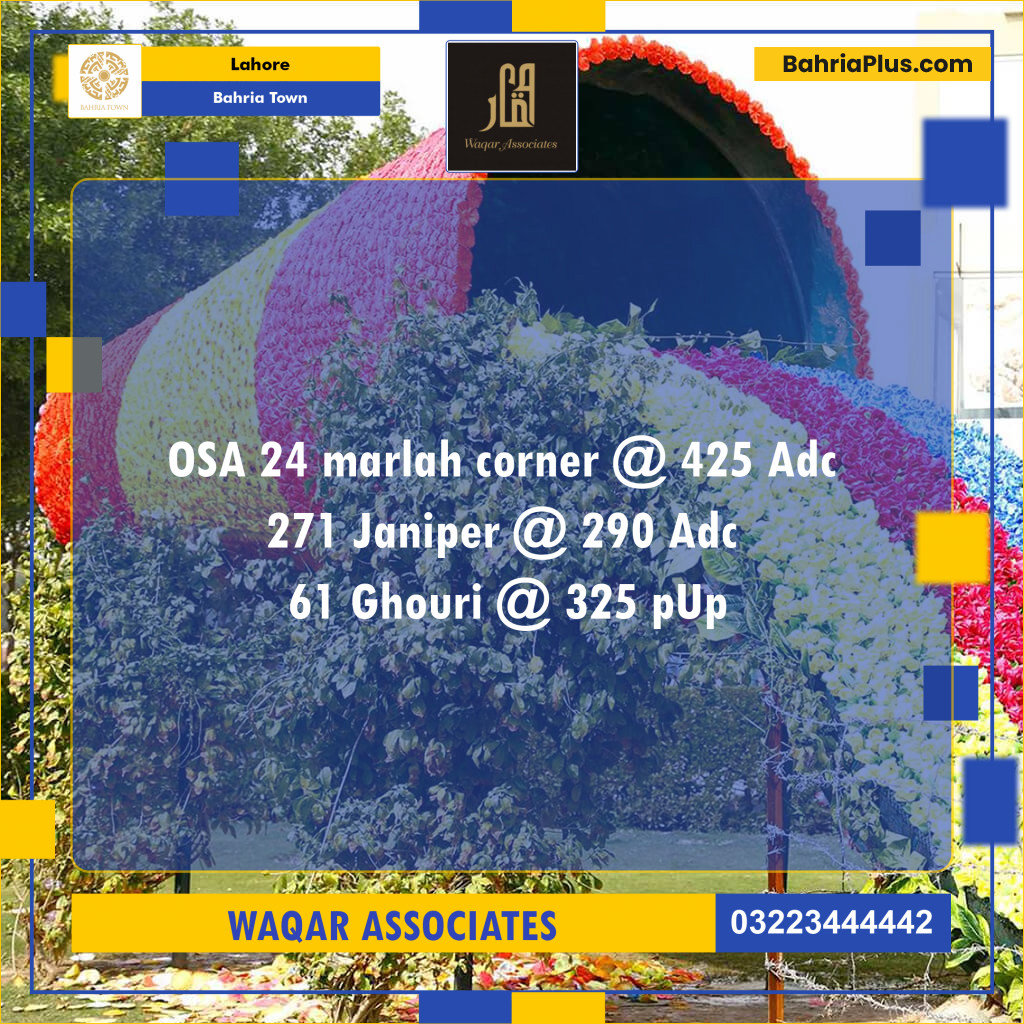 Residential Plot for Sale in Overseas A -  Bahria Town, Lahore - (BP-141330)