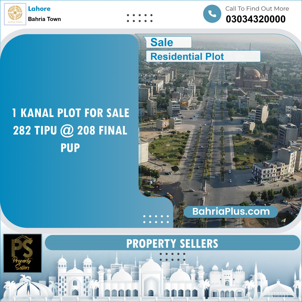 Residential Plot for Sale in Bahria Town, Lahore - (BP-141348)