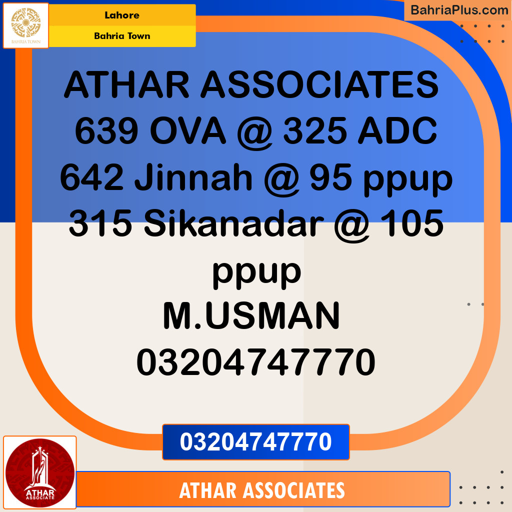 Residential Plot for Sale in Bahria Town, Lahore - (BP-141387)