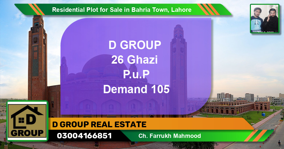 Residential Plot for Sale in Bahria Town, Lahore - (BP-141457)