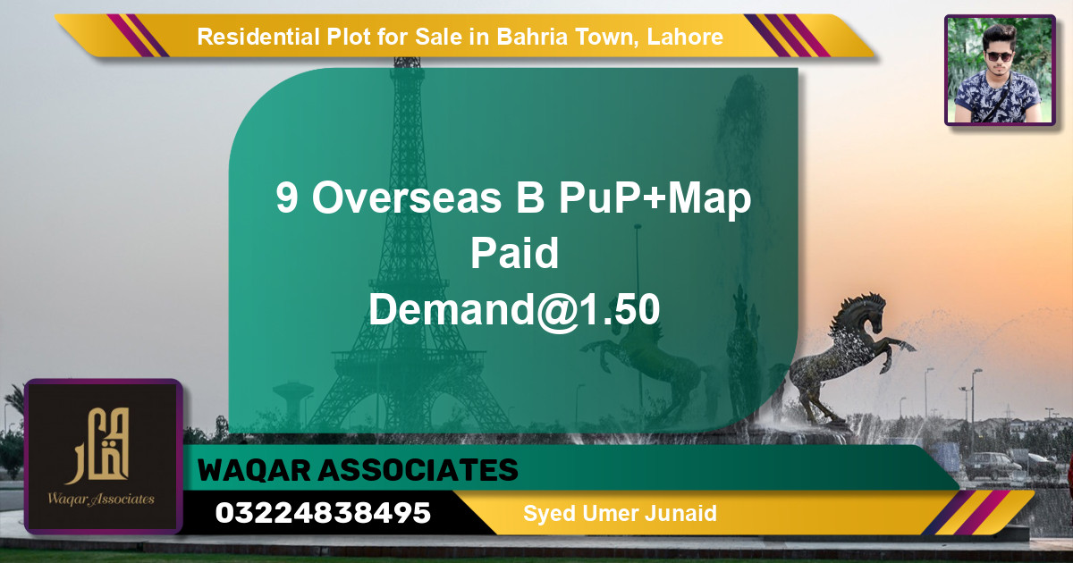 Residential Plot for Sale in Bahria Town, Lahore - (BP-141611)