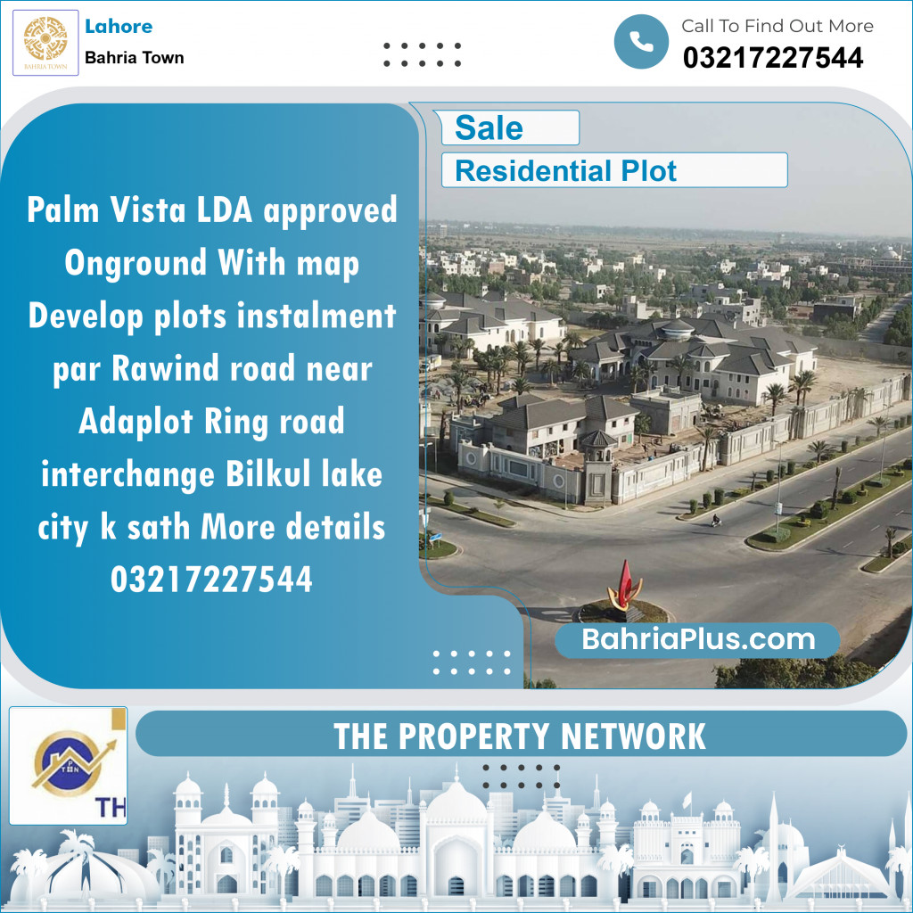 Residential Plot for Sale in Bahria Town, Lahore - (BP-141641)